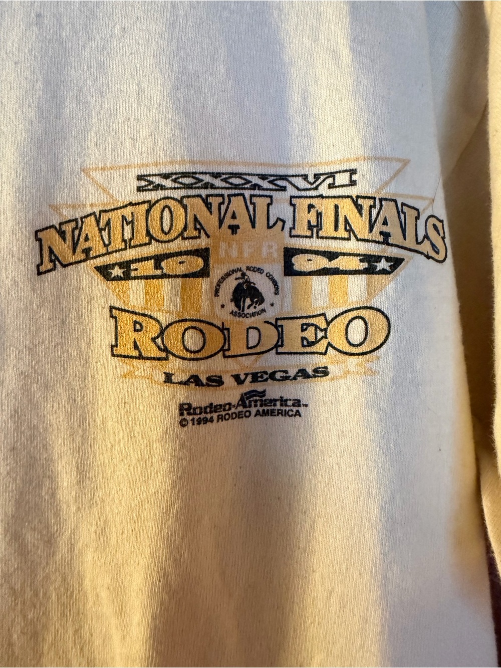 National Finals Rodeo 'Where Legends Are Born' Vintage Graphic Tee - White - Picture 3 of 4
